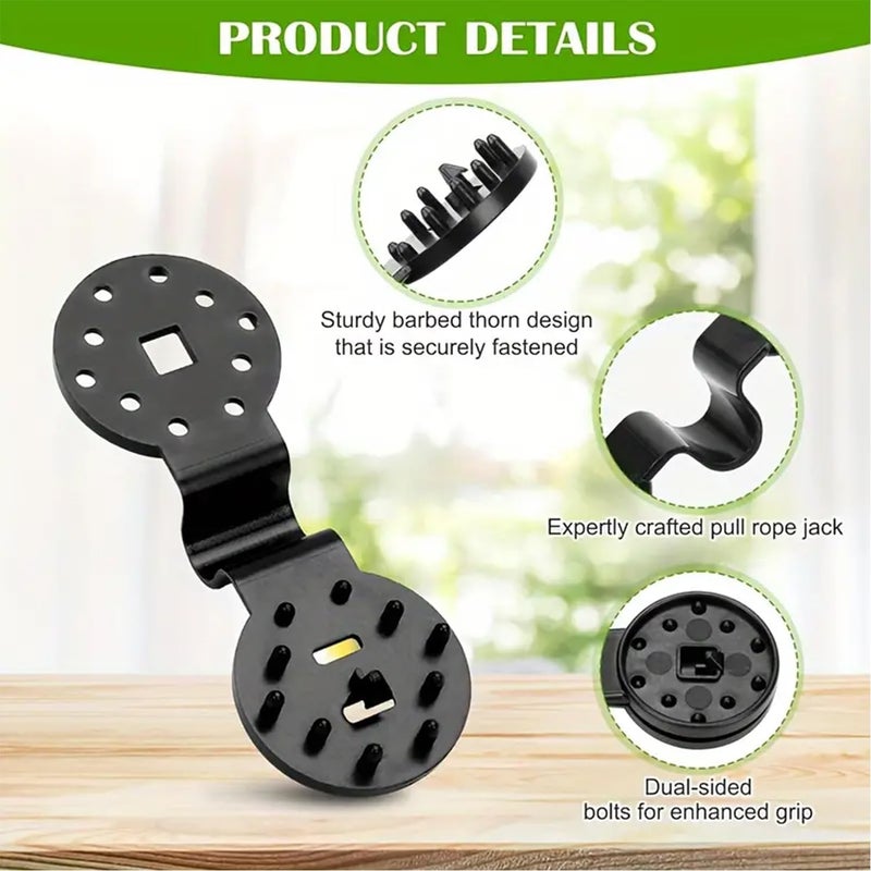 Treayes 2025 New Shade Cloth Heavy Duty Lock Grip, 20 Pcs Shade Cloth Clips Windproof Awning Clamp Grip, Universal Garden Plant Clamps for Tarpaulin, Mesh, Canopy, Fence (20) - Image 2